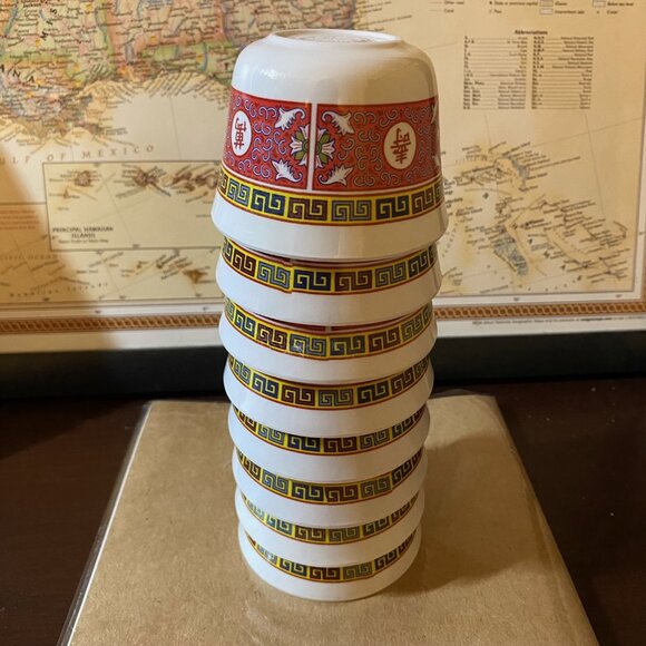 Thunder GroLongevity Melamine Dinnerware Collection 5oz 3 1/8'' Tea Cup Set of 8 - Picture 2 of 6